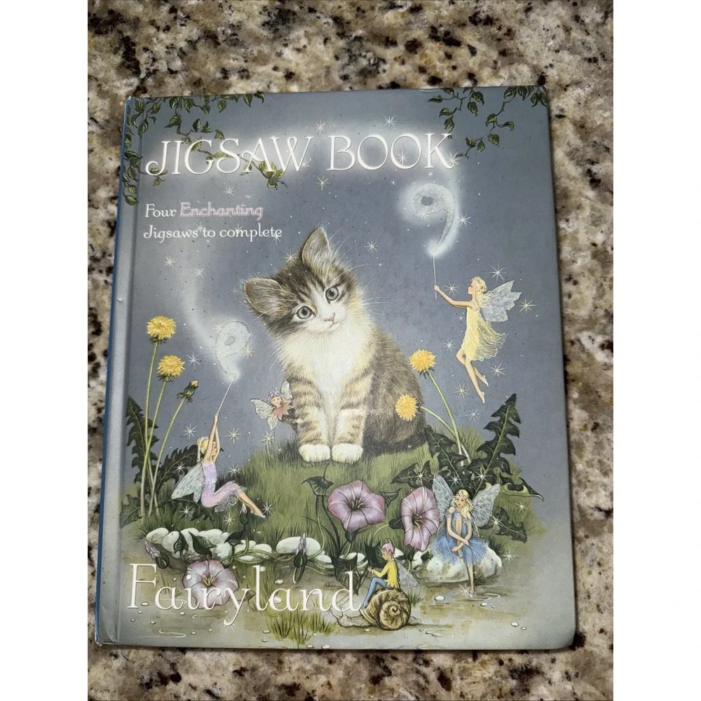 Fairyland Jigsaw Book by Jean Henry Hardback Book 5180  4 Puzzles‎